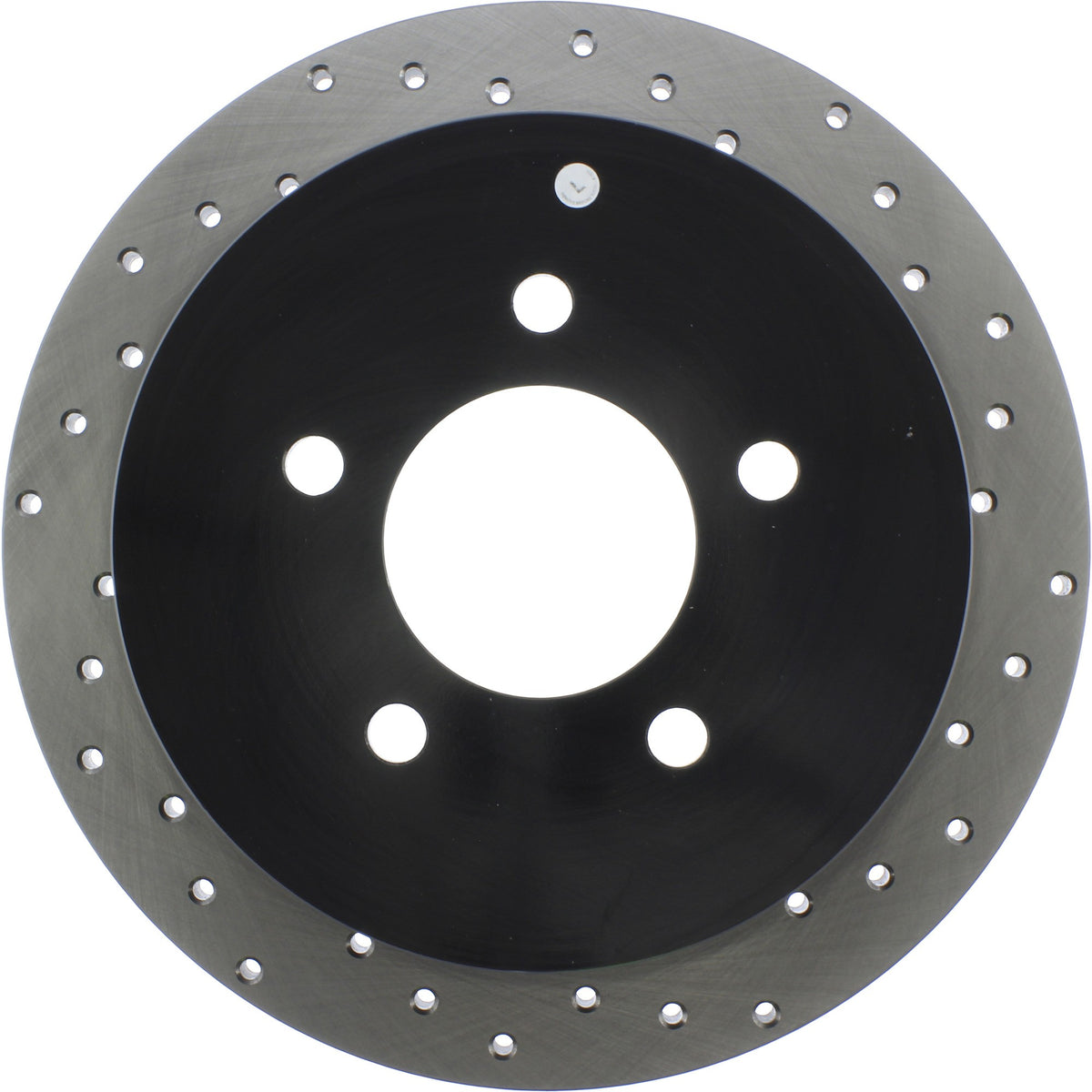 StopTech Sport Cross Drilled Brake Rotor; Rear Left