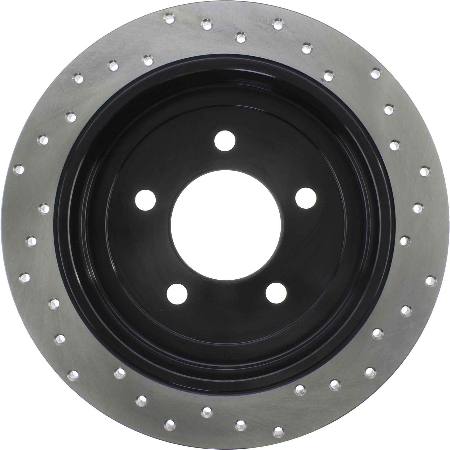 StopTech Sport Cross Drilled Brake Rotor; Rear Right