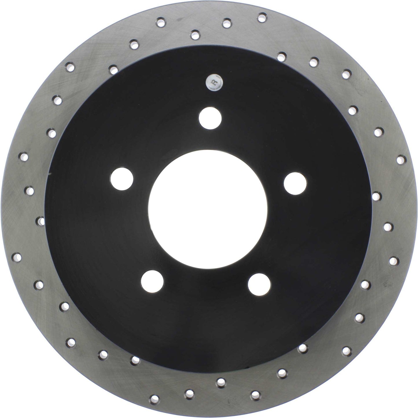 StopTech Sport Cross Drilled Brake Rotor; Rear Right
