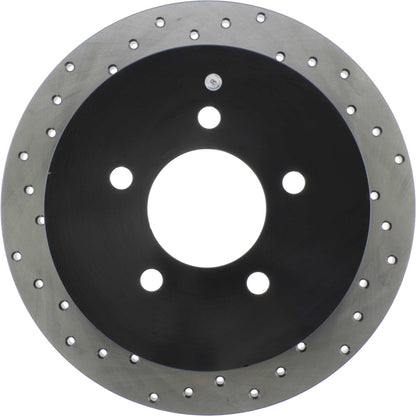 StopTech Sport Cross Drilled Brake Rotor; Rear Right