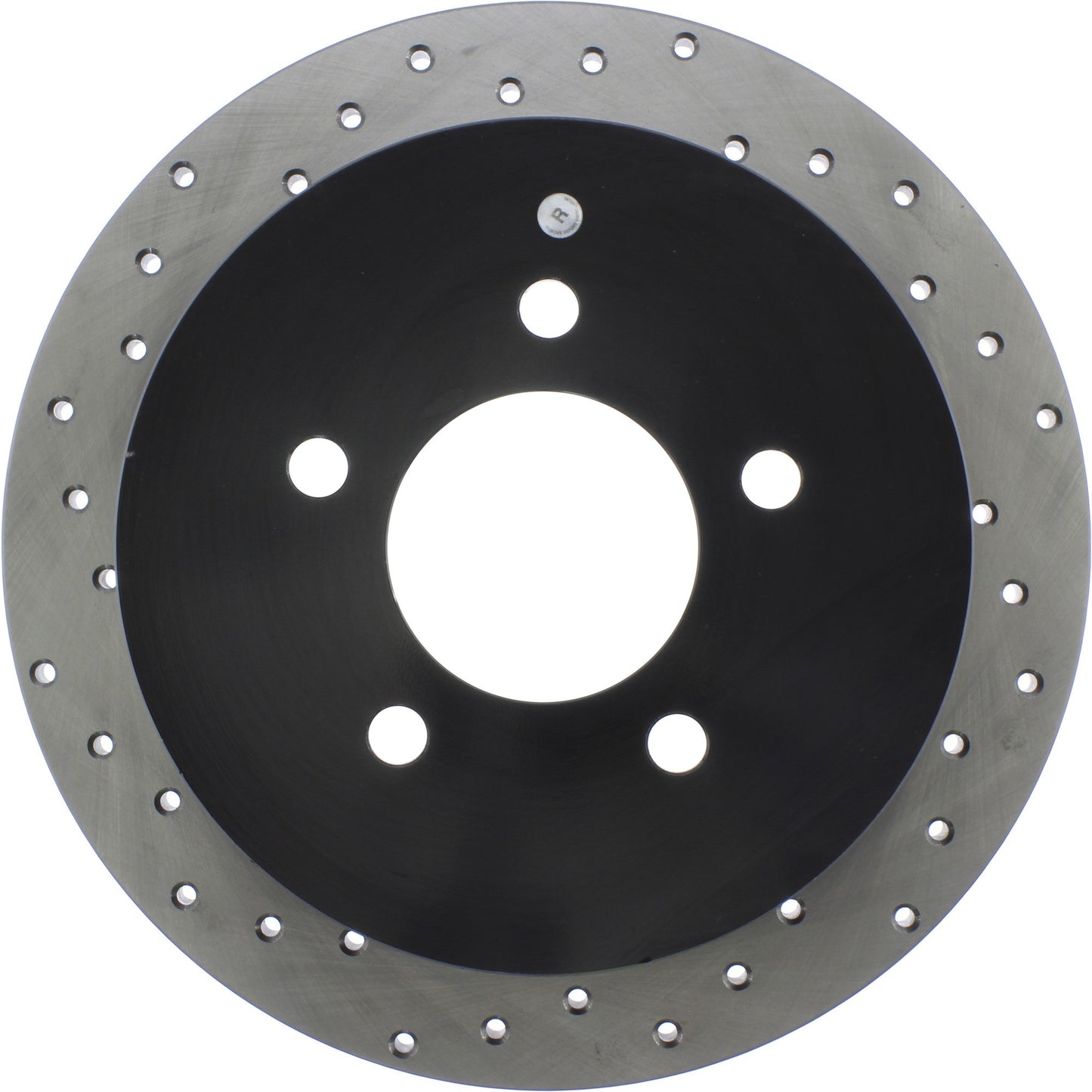 StopTech Sport Cross Drilled Brake Rotor; Rear Right