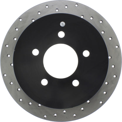 StopTech Sport Cross Drilled Brake Rotor; Rear Right