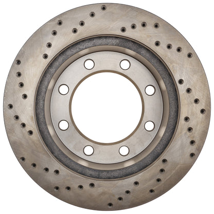 StopTech Sport Cryo Cross Drilled Brake Rotor; Front Left