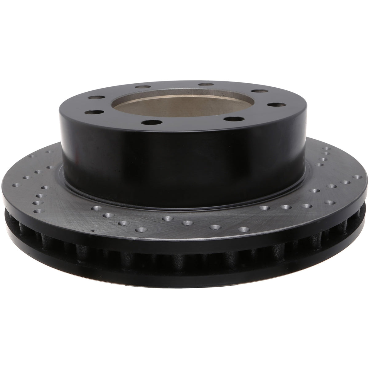 StopTech Sport Cross Drilled Brake Rotor; Front Left