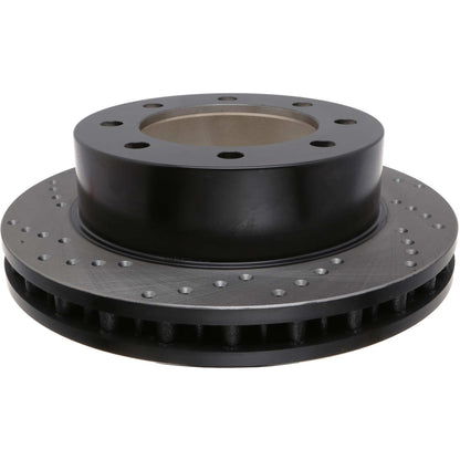 StopTech Sport Cross Drilled Brake Rotor; Front Right