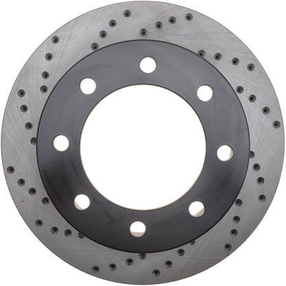 StopTech Sport Cross Drilled Brake Rotor; Front Right