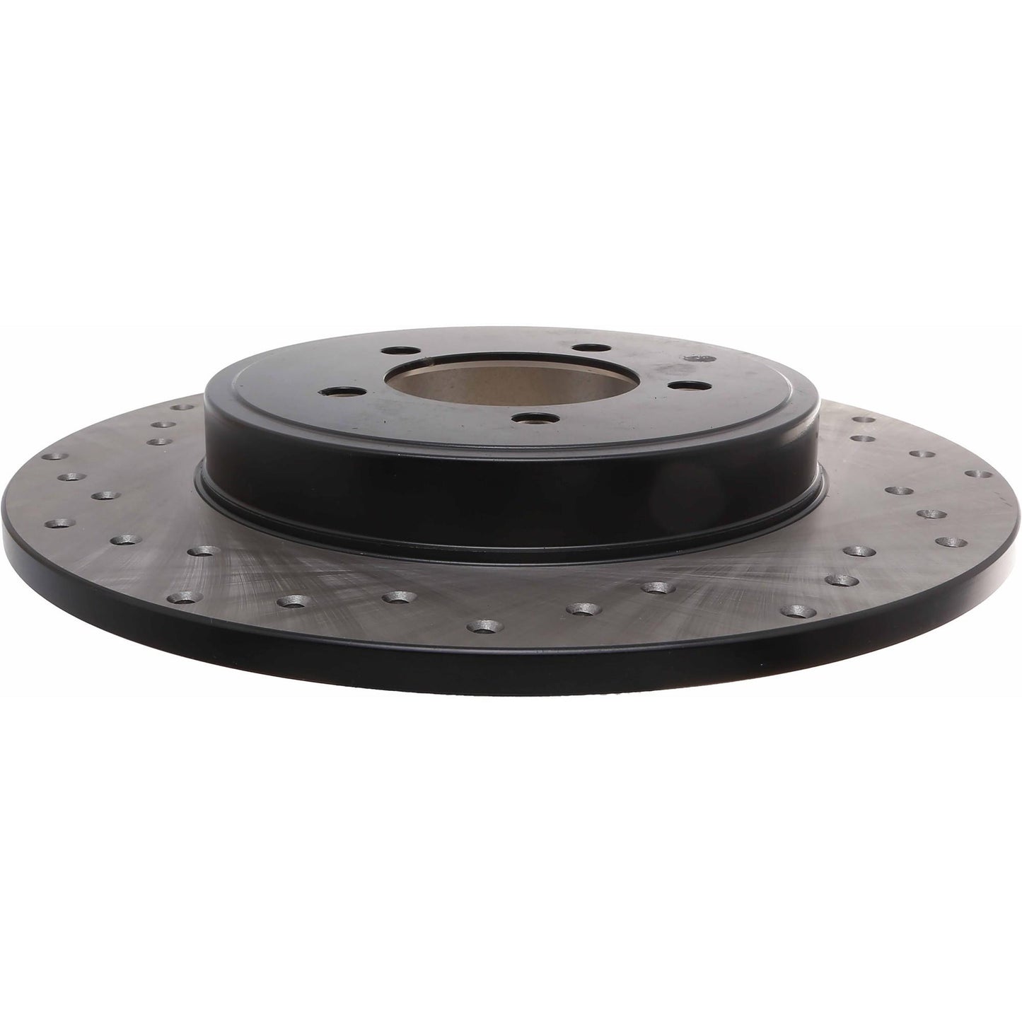 StopTech Sport Cross Drilled Brake Rotor; Rear Right