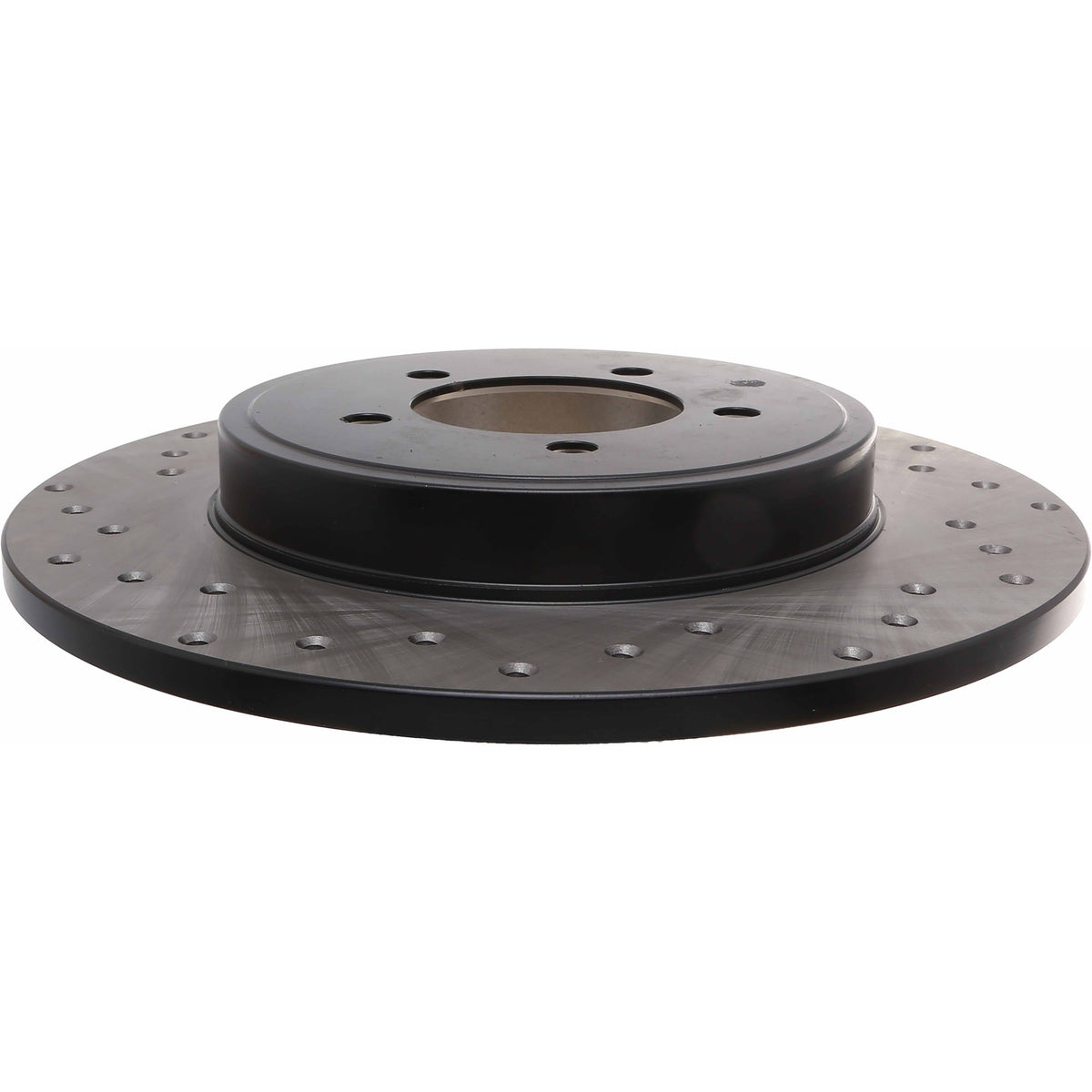 StopTech Sport Cross Drilled Brake Rotor; Rear Right