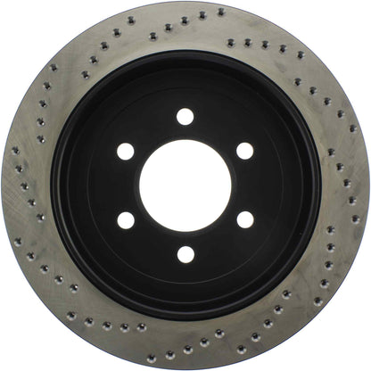 StopTech Sport Cryo Cross Drilled Brake Rotor; Rear Left