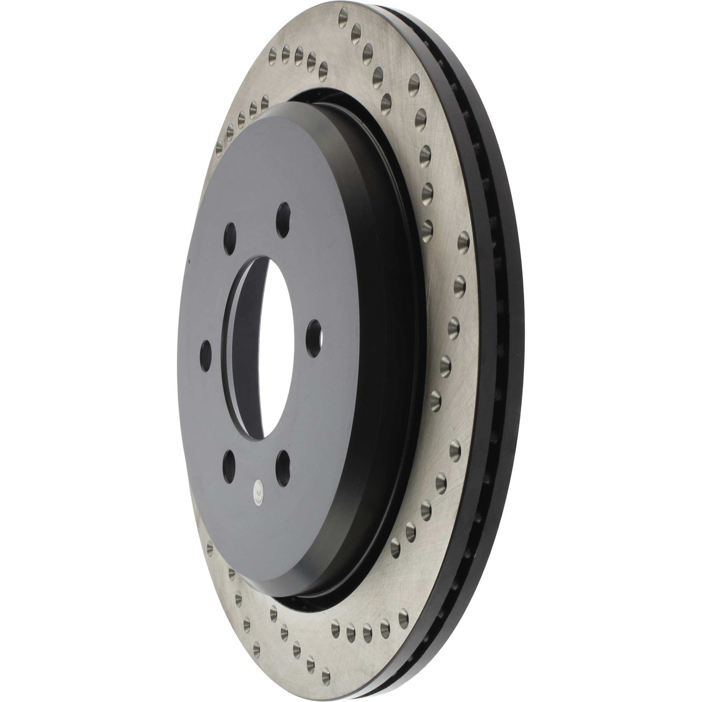 StopTech Sport Cryo Cross Drilled Brake Rotor; Rear Left