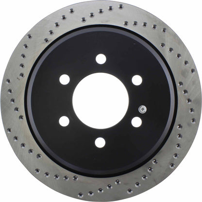 StopTech Sport Cryo Cross Drilled Brake Rotor; Rear Right