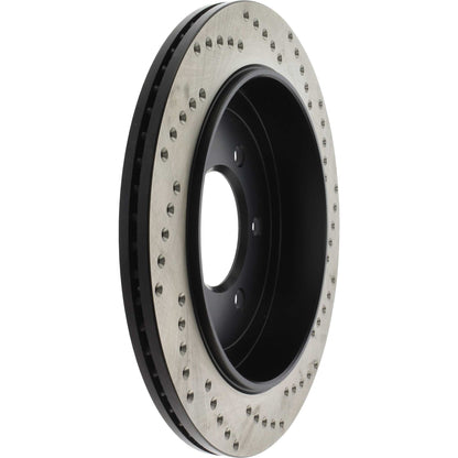 StopTech Sport Cryo Cross Drilled Brake Rotor; Rear Right