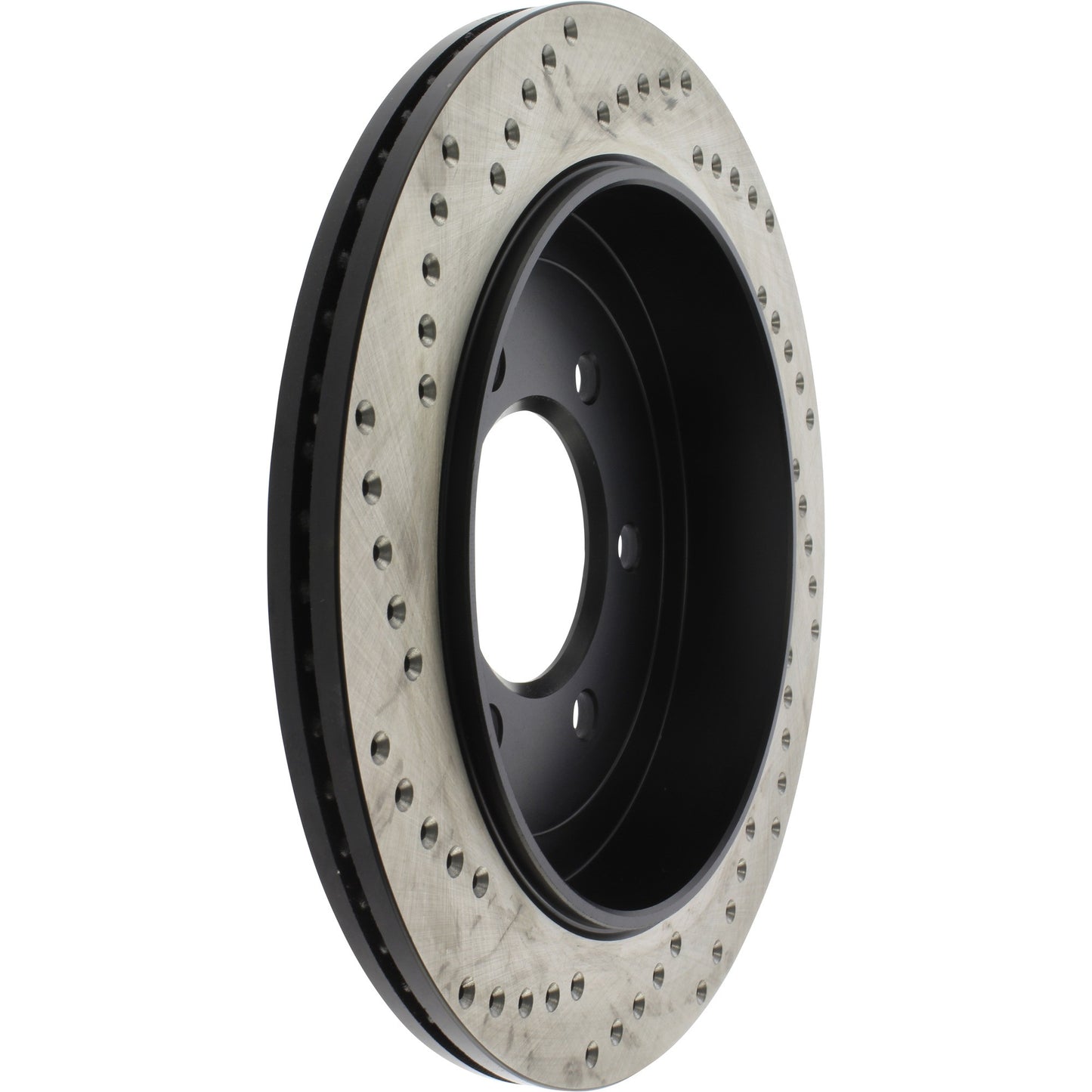 StopTech Sport Cross Drilled Brake Rotor; Rear Left