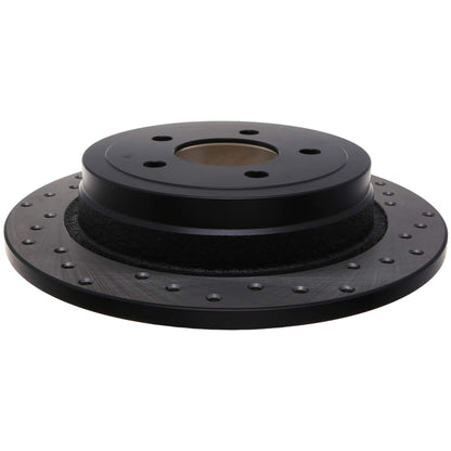 StopTech Sport Cross Drilled Brake Rotor; Rear Left