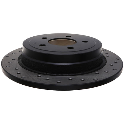 StopTech Sport Cross Drilled Brake Rotor; Rear Left