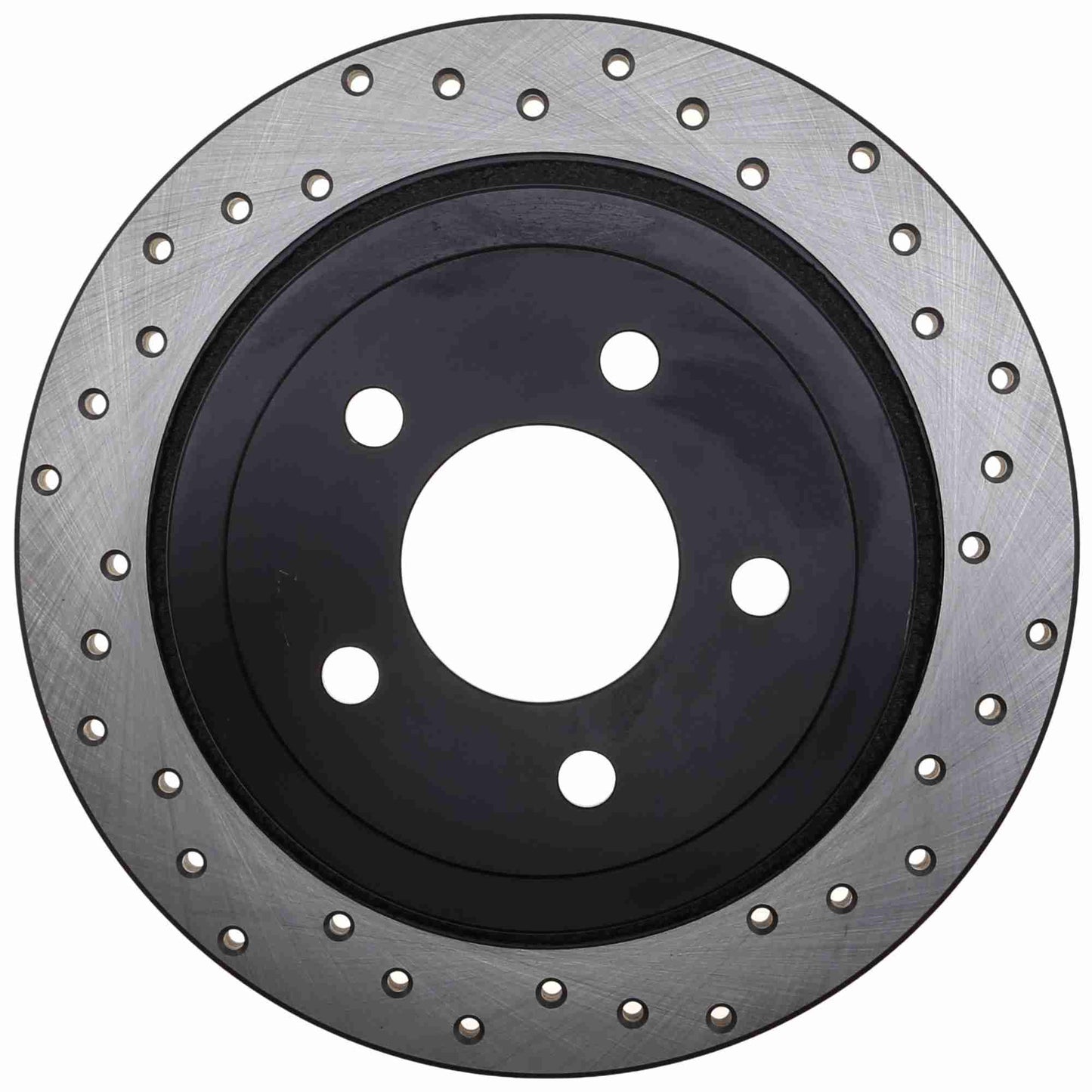 StopTech Sport Cross Drilled Brake Rotor; Rear Left