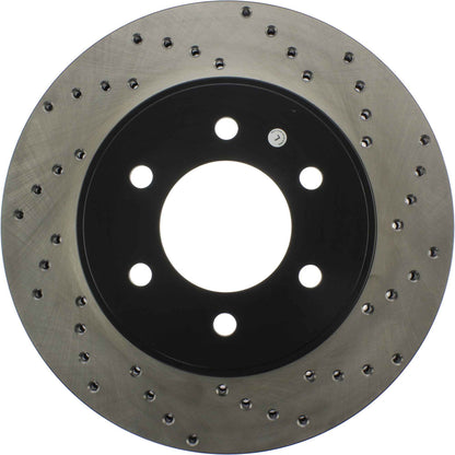 StopTech Sport Cryo Cross Drilled Brake Rotor; Front Left