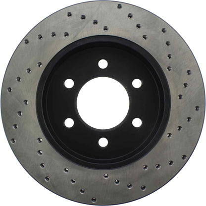 StopTech Sport Cryo Cross Drilled Brake Rotor; Front Right