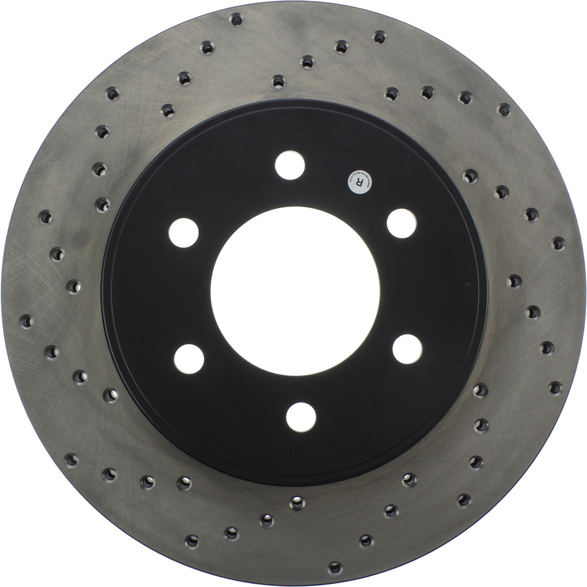 StopTech Sport Cross Drilled Brake Rotor; Front Right