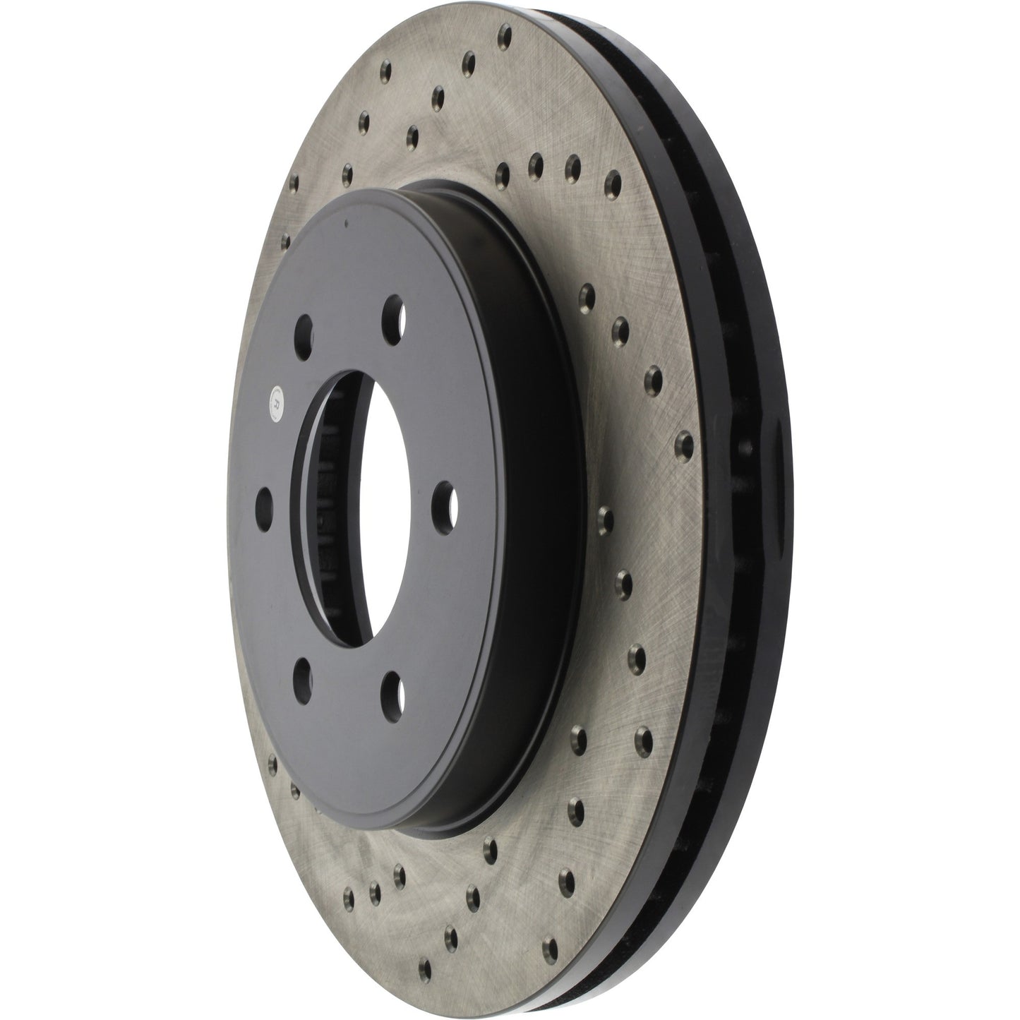 StopTech Sport Cross Drilled Brake Rotor; Front Right