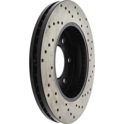 StopTech Sport Cross Drilled Brake Rotor; Front Right