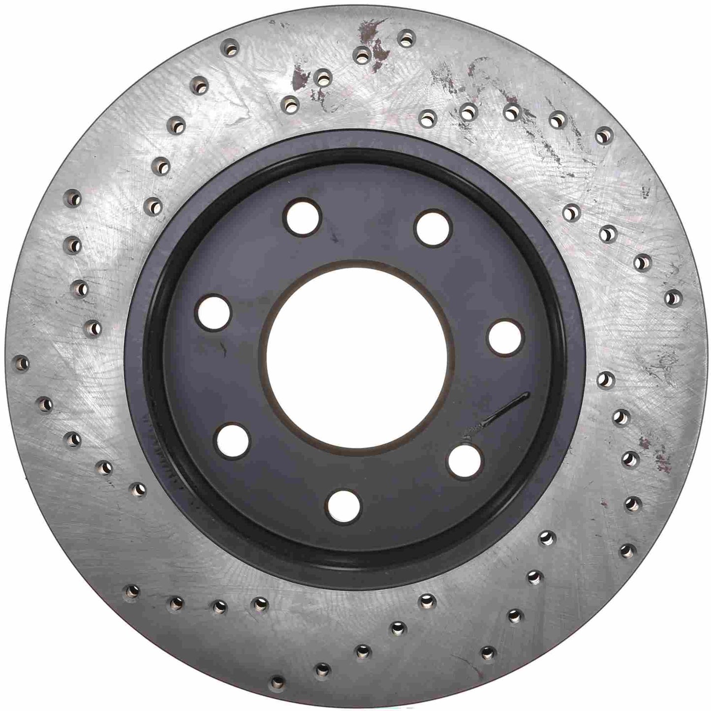 StopTech Sport Cross Drilled Brake Rotor; Front Left