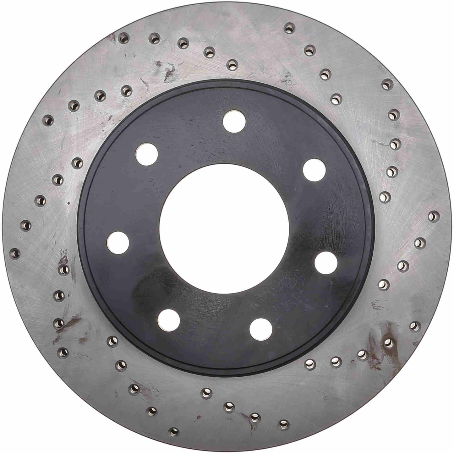 StopTech Sport Cross Drilled Brake Rotor; Front Left