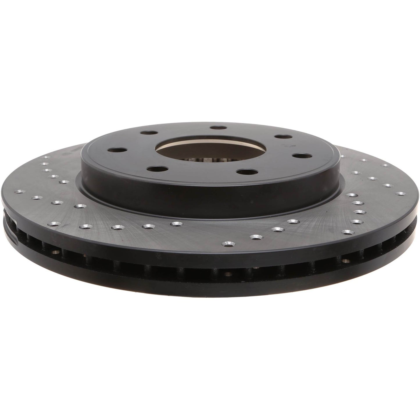 StopTech Sport Cross Drilled Brake Rotor; Front Right
