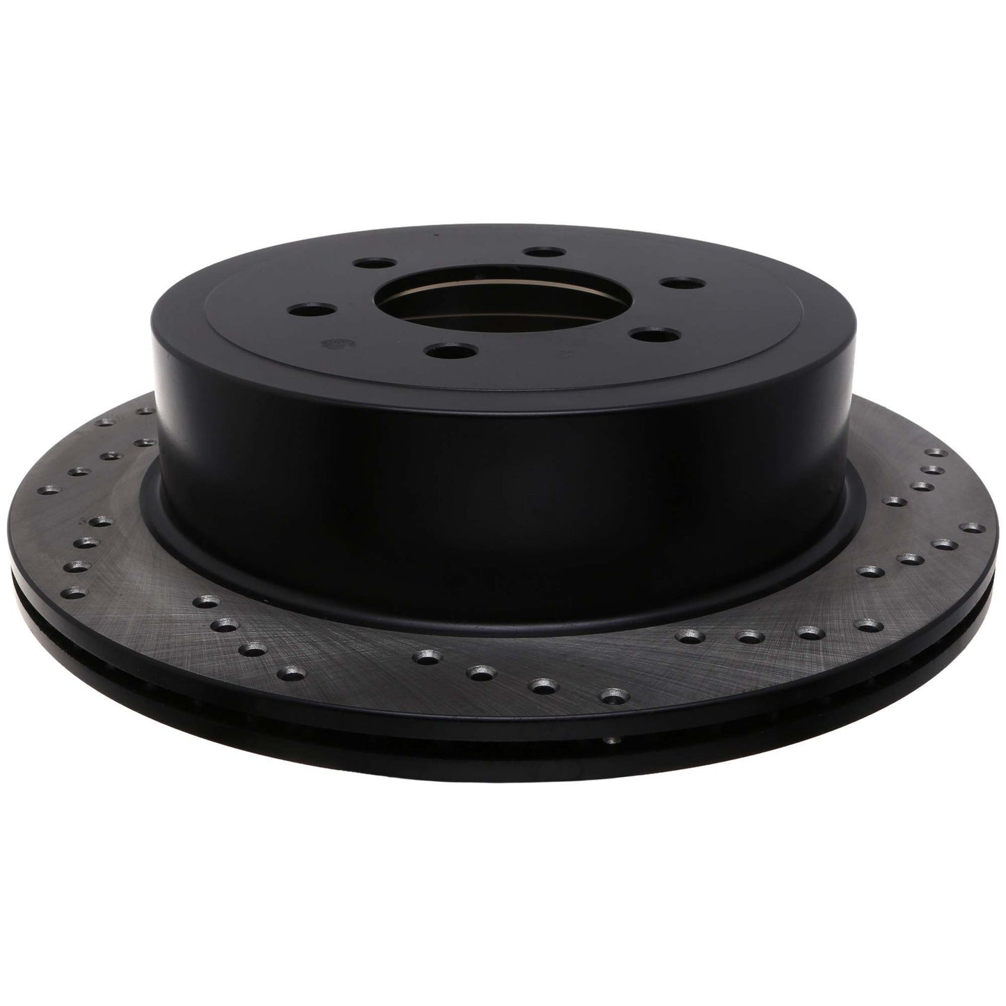 StopTech Sport Cross Drilled Brake Rotor; Rear Left