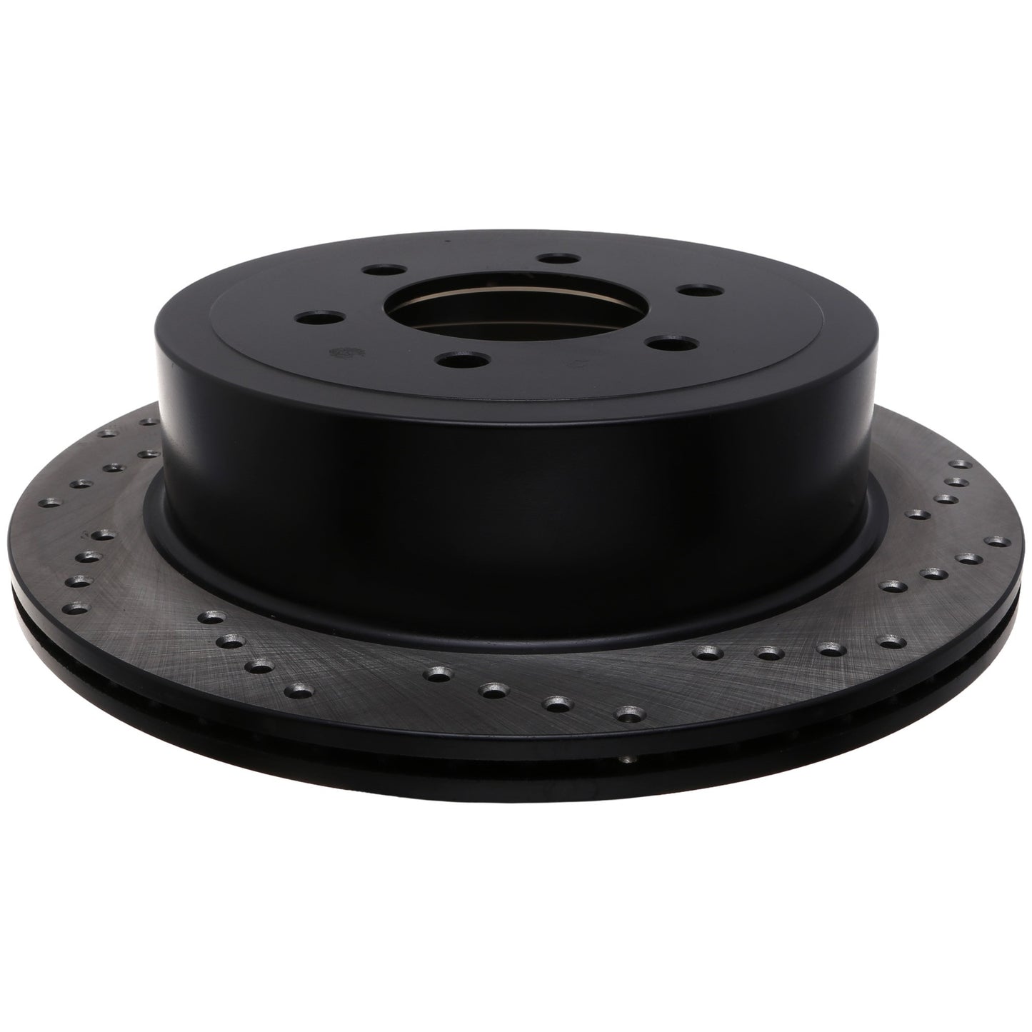 StopTech Sport Cross Drilled Brake Rotor; Rear Left