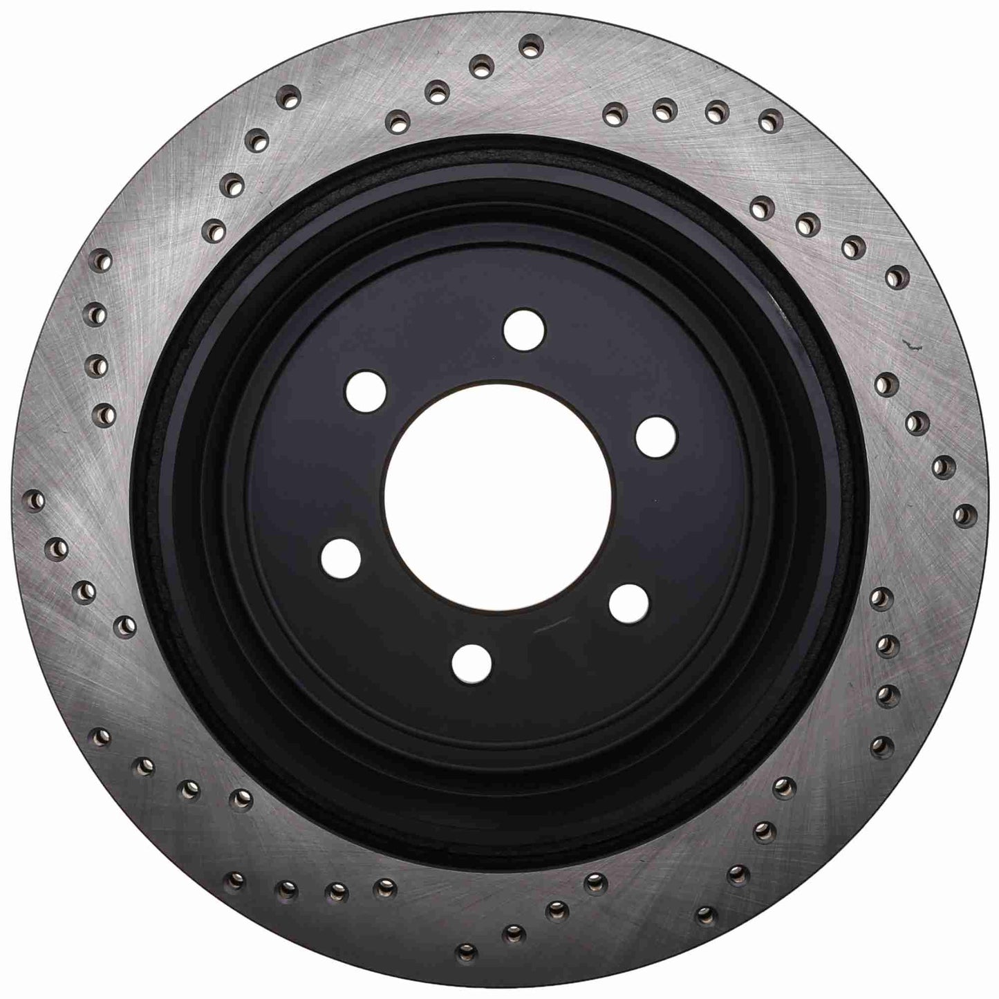 StopTech Sport Cross Drilled Brake Rotor; Rear Left