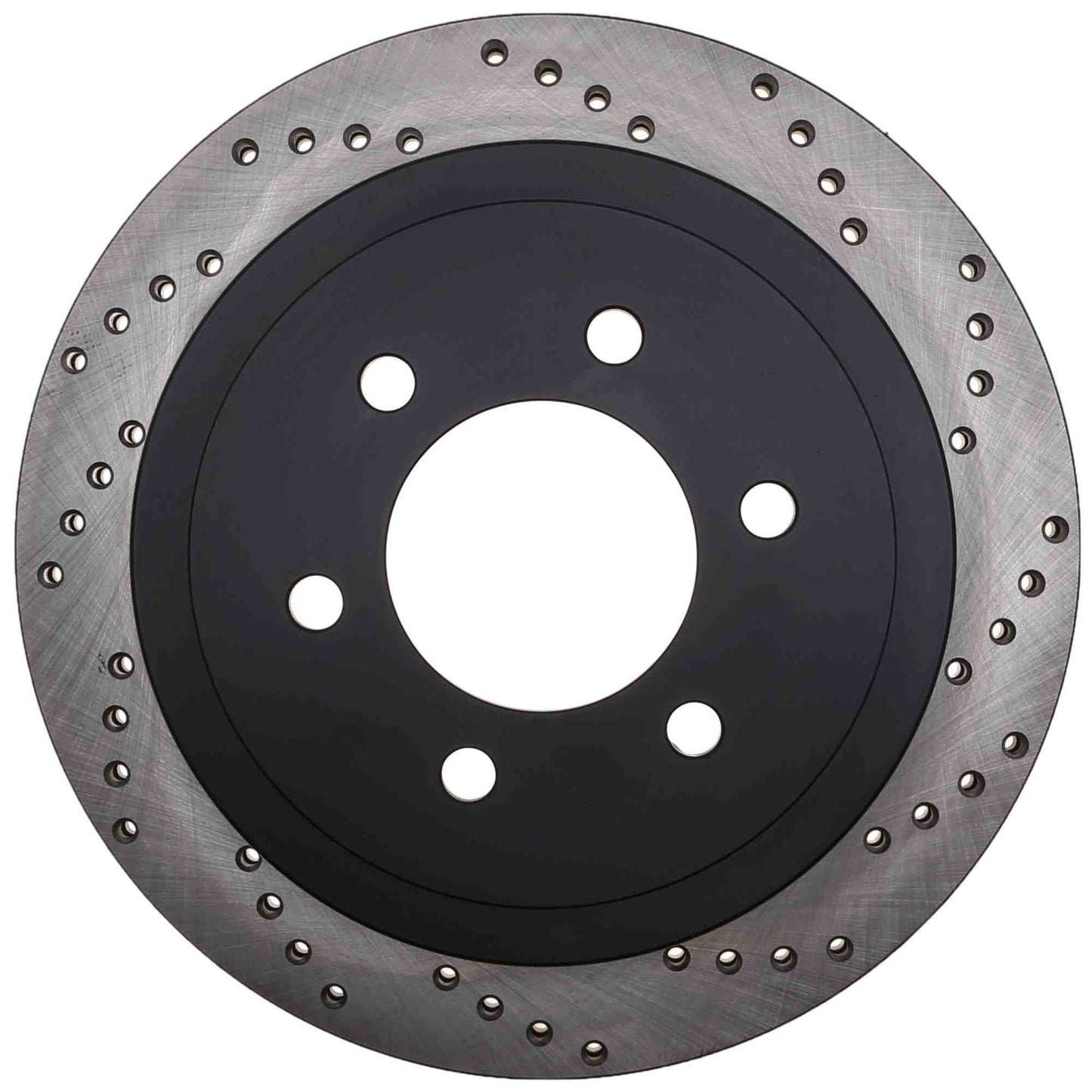 StopTech Sport Cross Drilled Brake Rotor; Rear Left