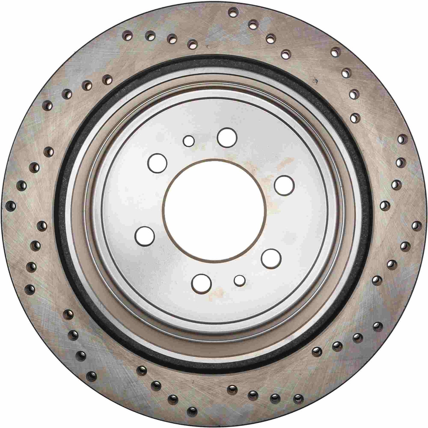 StopTech Sport Cross Drilled Brake Rotor; Rear Right