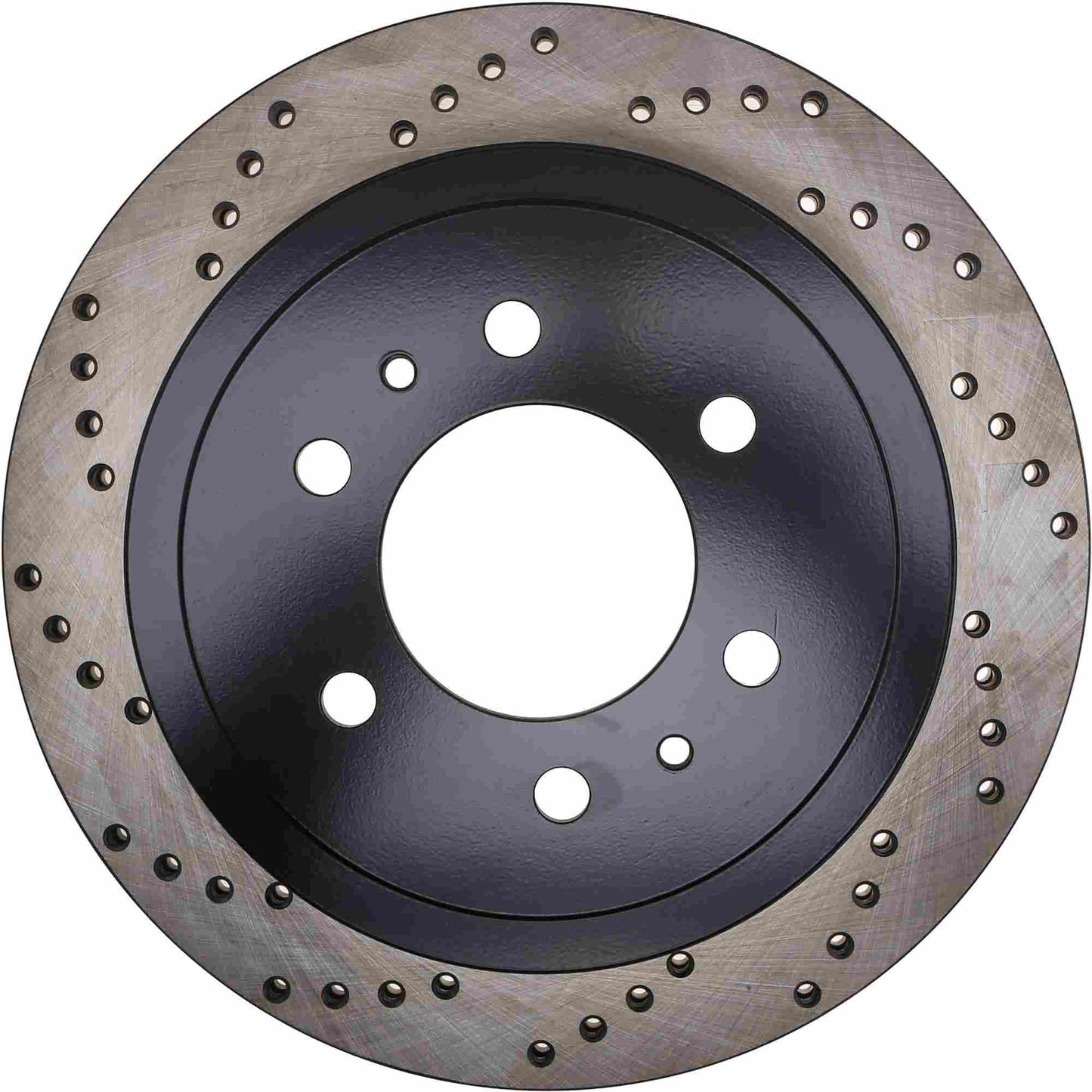 StopTech Sport Cross Drilled Brake Rotor; Rear Right