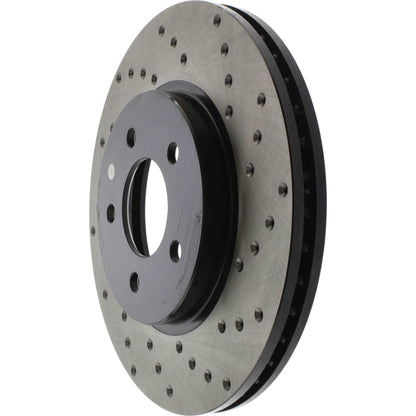 StopTech  Sport Cryo Cross Drilled Brake Rotor; Front Left