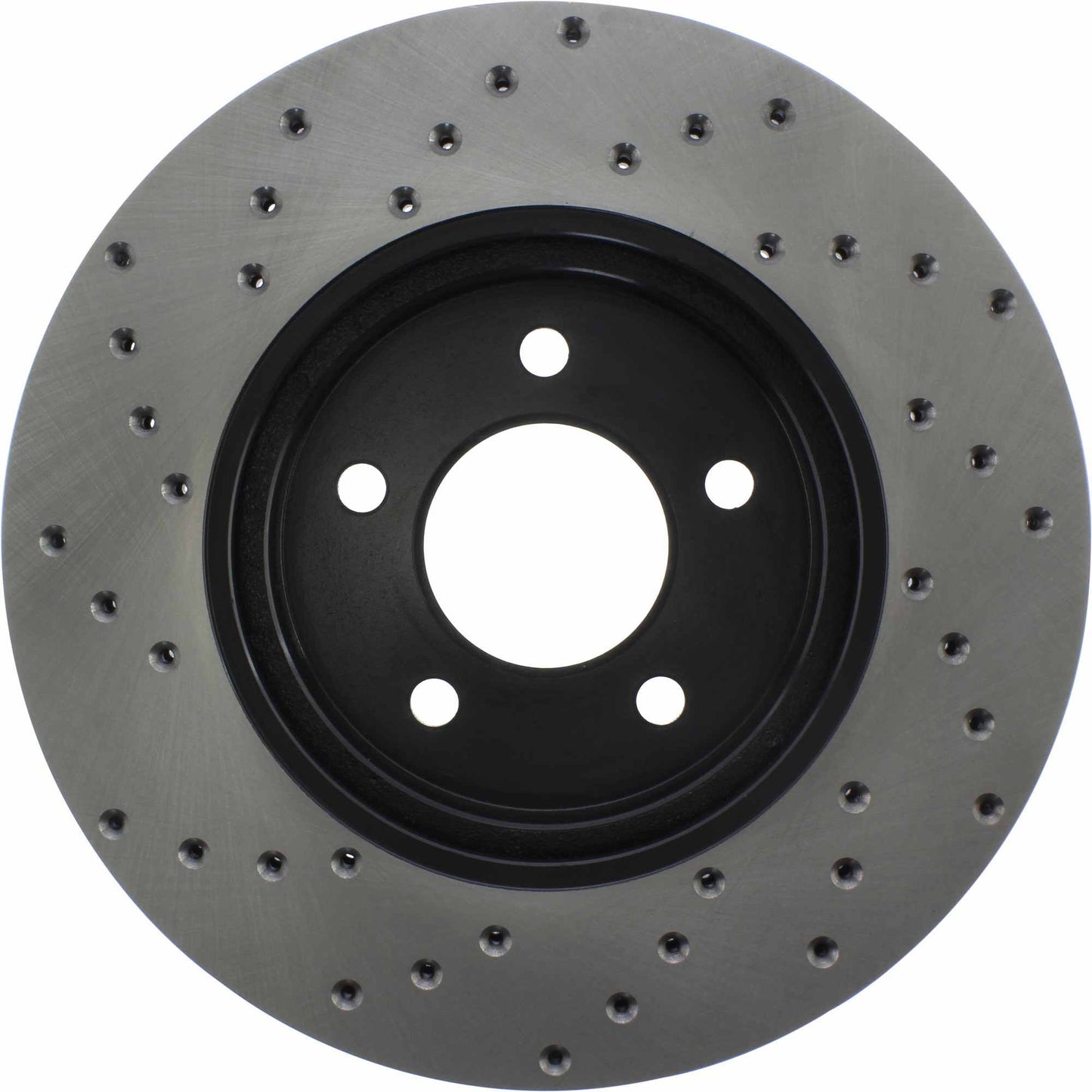 StopTech Sport Cross Drilled Brake Rotor; Front Left