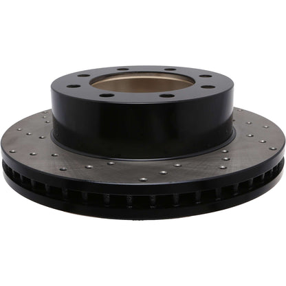 StopTech Sport Cross Drilled Brake Rotor; Front Right