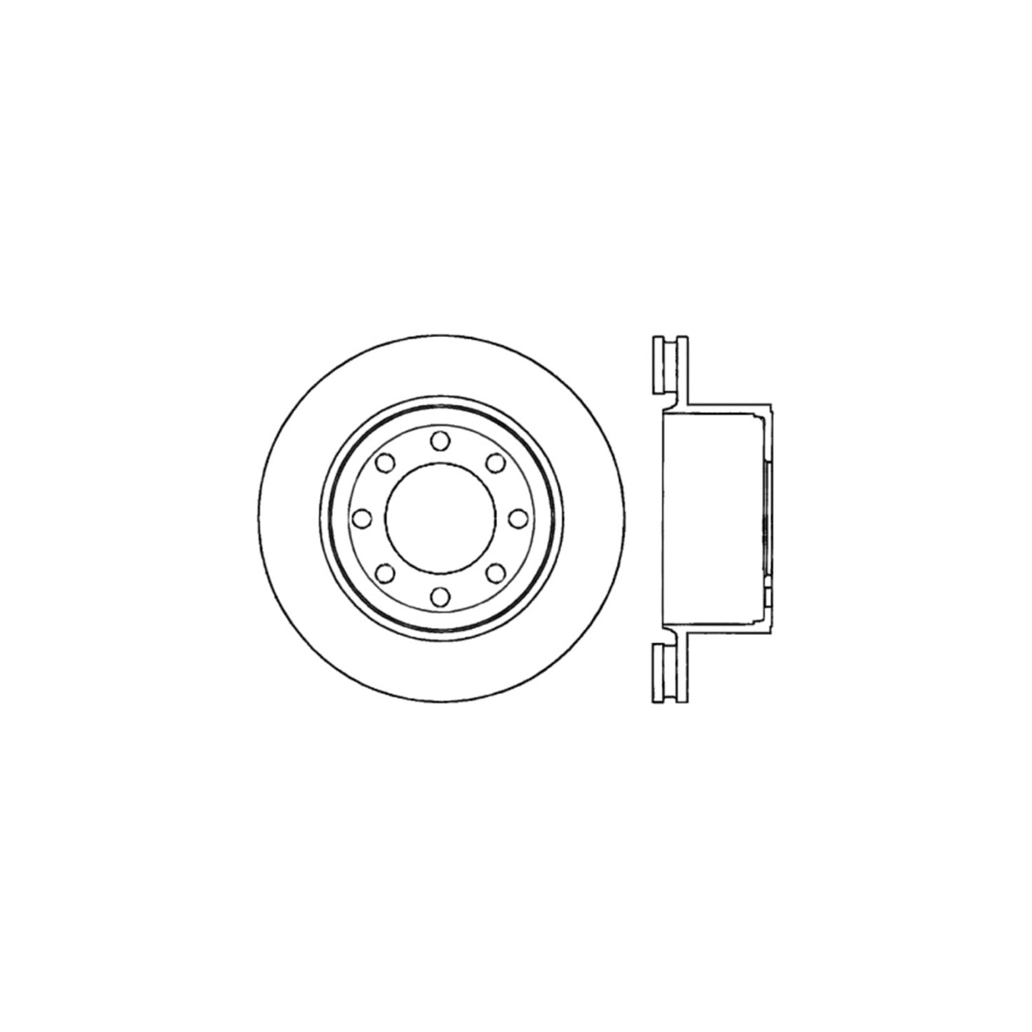 StopTech Sport Cross Drilled Brake Rotor; Rear Right