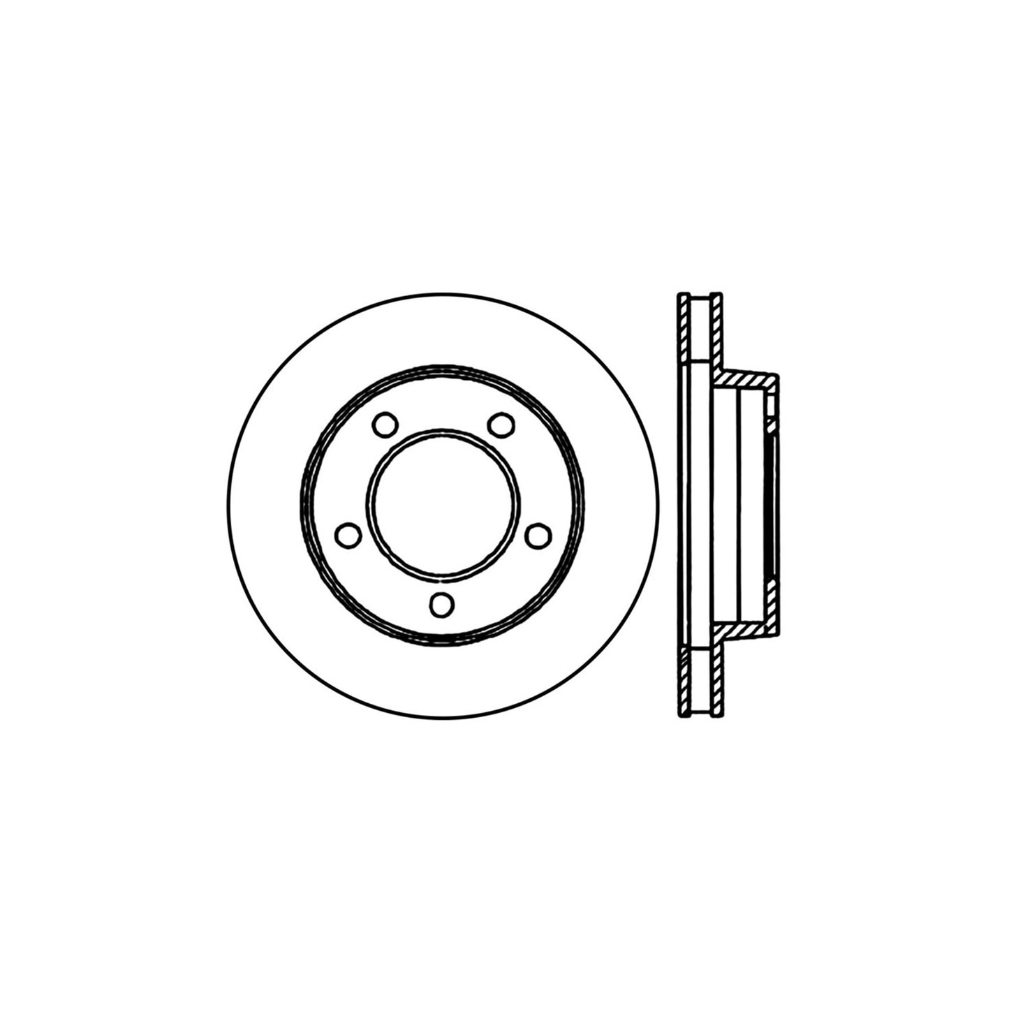 StopTech Sport Cross Drilled Brake Rotor; Rear Right