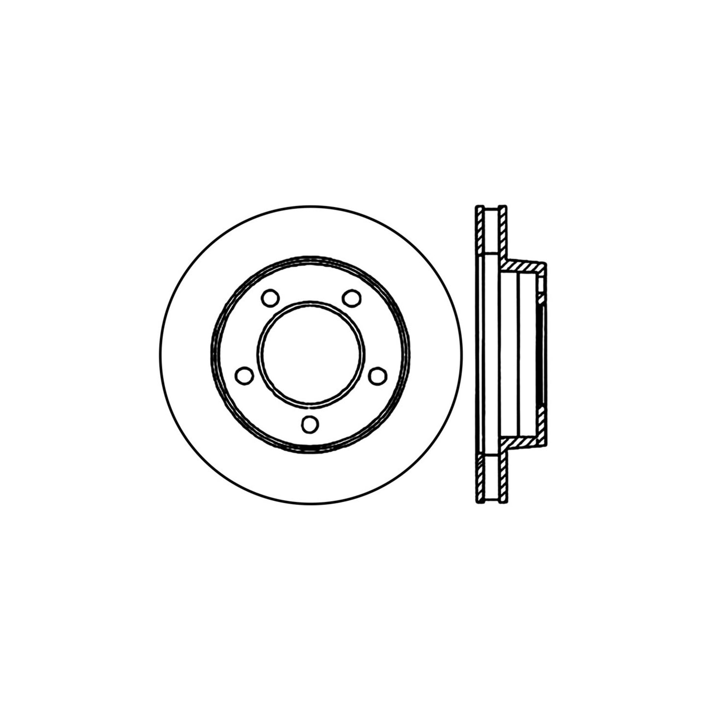 StopTech Sport Cross Drilled Brake Rotor; Rear Right