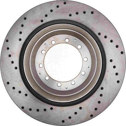 StopTech Sport Cryo Cross Drilled Brake Rotor; Left