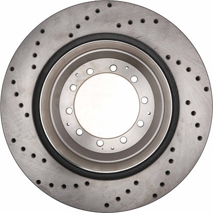 StopTech Sport Cryo Cross Drilled Brake Rotor; Left
