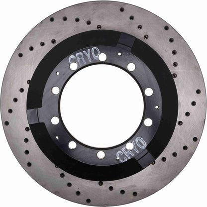 StopTech Sport Cryo Cross Drilled Brake Rotor; Left