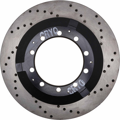 StopTech Sport Cryo Cross Drilled Brake Rotor; Left