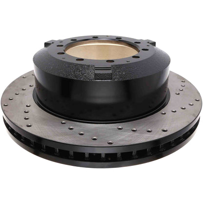 StopTech Sport Cross Drilled Brake Rotor; Left