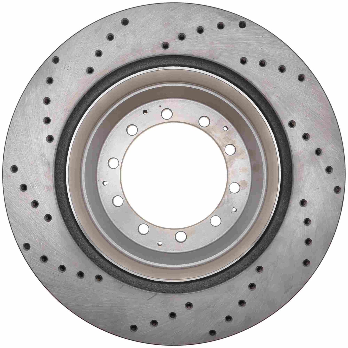 StopTech Sport Cross Drilled Brake Rotor; Left