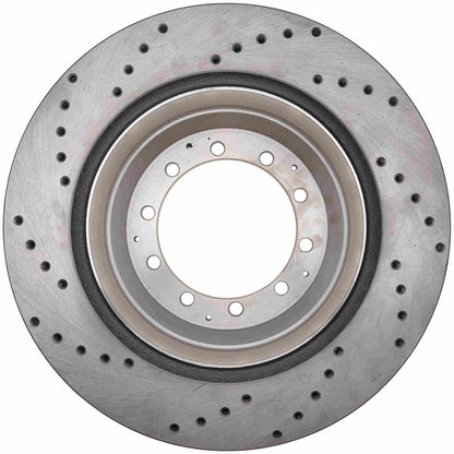 StopTech Sport Cross Drilled Brake Rotor; Left