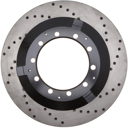 StopTech Sport Cross Drilled Brake Rotor; Left