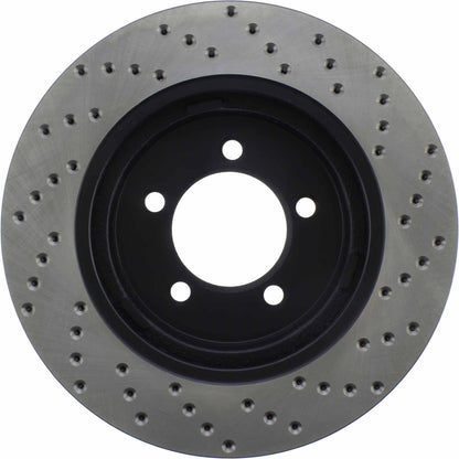 StopTech Sport Cryo Cross Drilled Brake Rotor; Front Right
