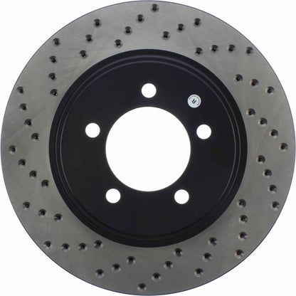 StopTech Sport Cryo Cross Drilled Brake Rotor; Front Right